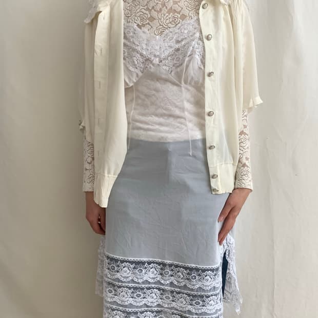 Angel lace slip dress