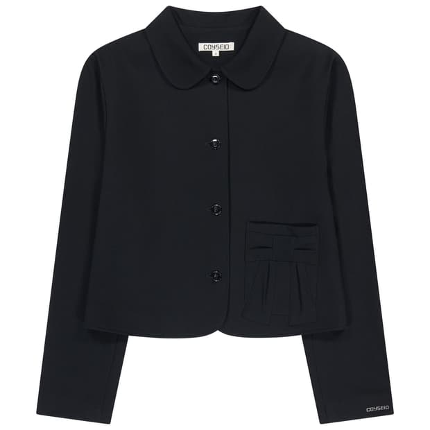 코이세이오 리본 자켓 블랙