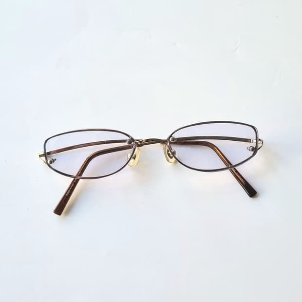 데드스탁 Y2K 긱시크 오벌 무테 안경테 761