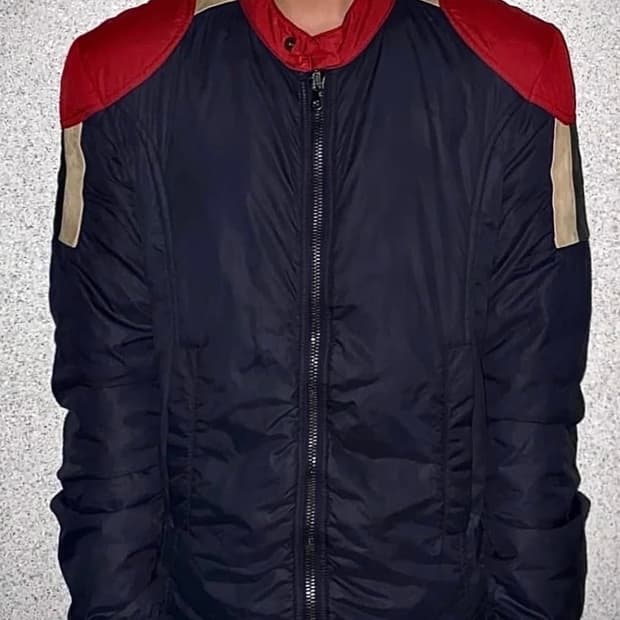 플리마켓 - 돌체앤가바나 나일론 레더 믹스 자켓