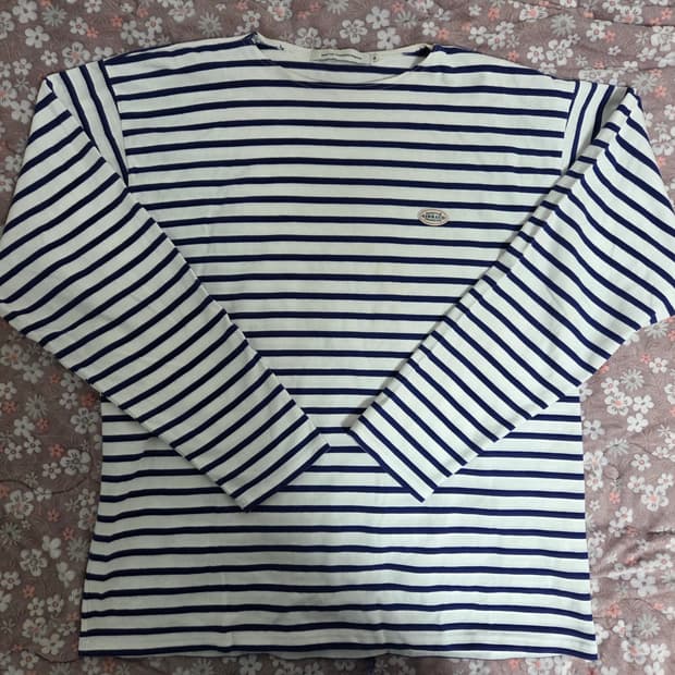 마리떼 프랑소와 저버  패치 스트라이프 티셔츠M