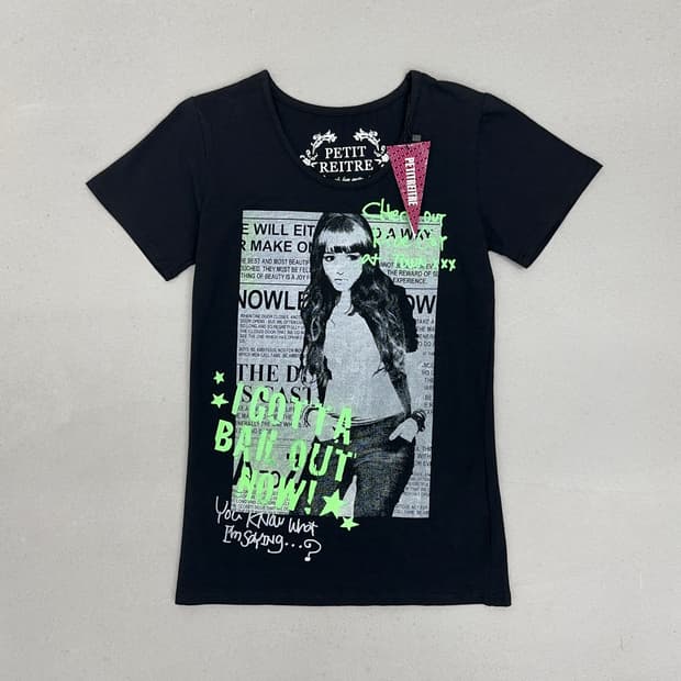 PETIT REITRE 프린팅 반팔티