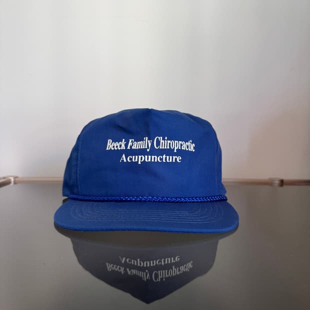 USA Acupuncture 빈티지 모자 볼캡 vintage cap 블루