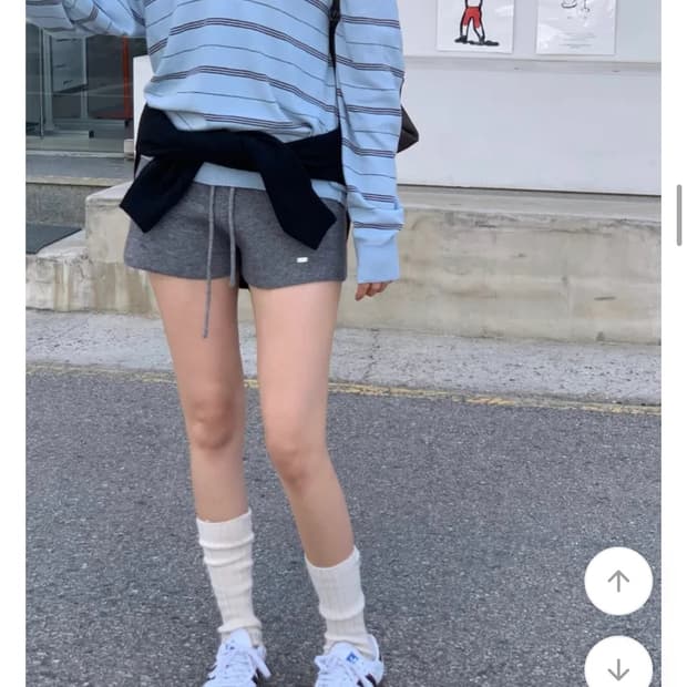 (새상품) 니트밴딩 숏반바지