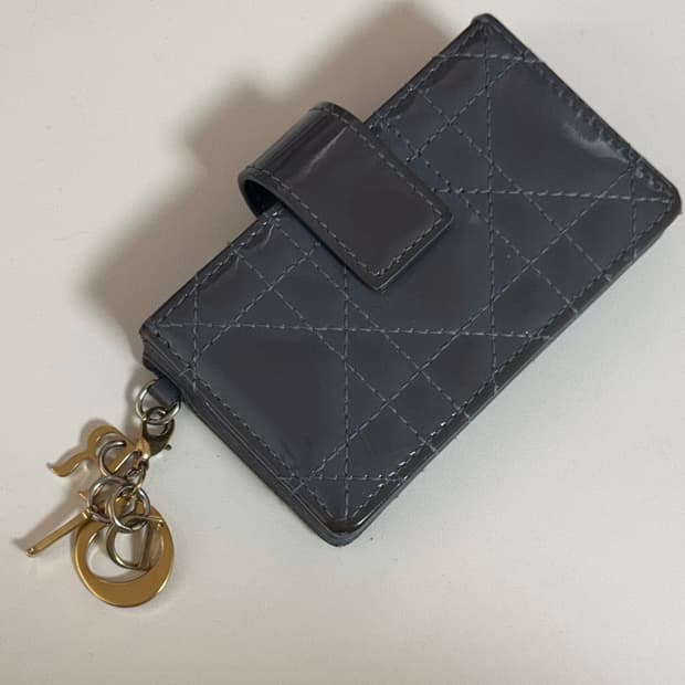 디올 까나쥬 페이던트 아코디언 카드지갑