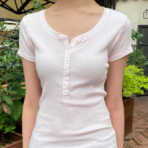 브랜디멜빌 페일핑크 젤리 반팔 티셔츠 새상품