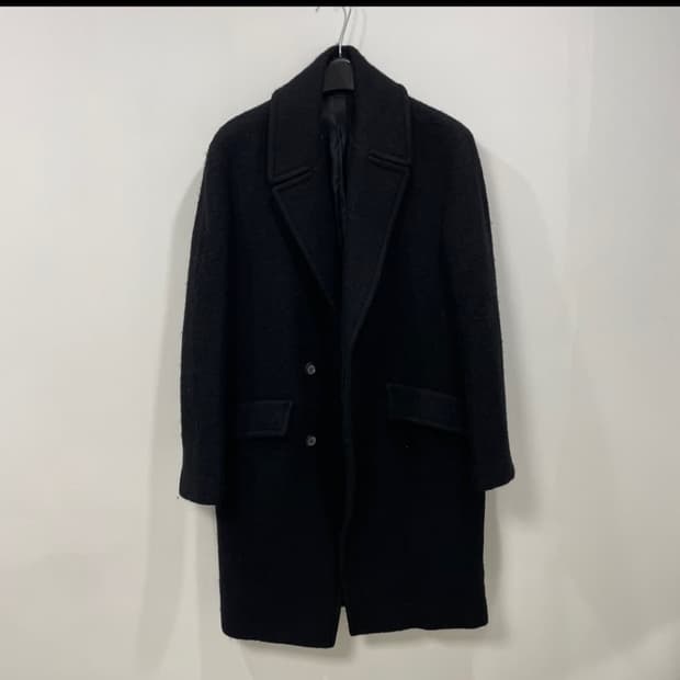 우영미 부클 더블 롱코트 48