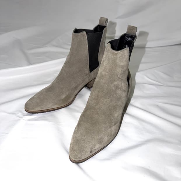 생로랑 스웨이드 첼시 부츠