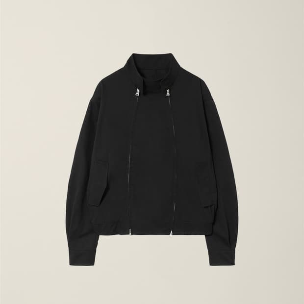 ee 더블집 해링본 자켓 블랙 L