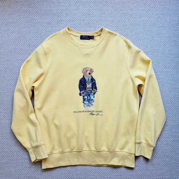폴로 랄프로렌 베어 맨투맨 스웻셔츠 L 