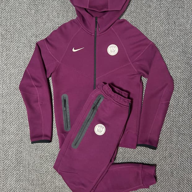 나이키 파리생제르망 테크 플리스 후드 세트 테크팩