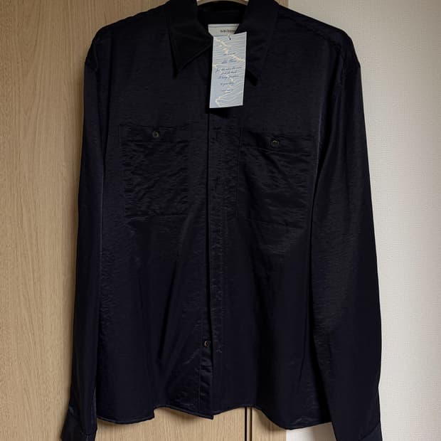 웨이비니스 Shuttered Two Pocket Shirts 네이비 2