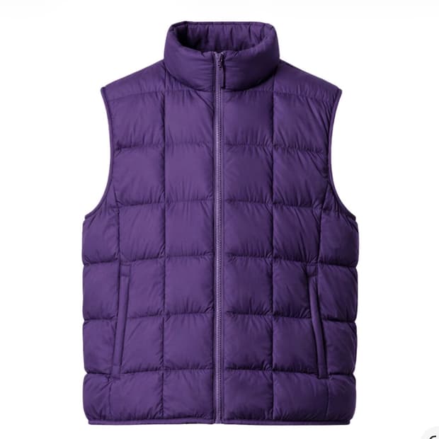 유니클로 퍼프테크 베스트 퍼플