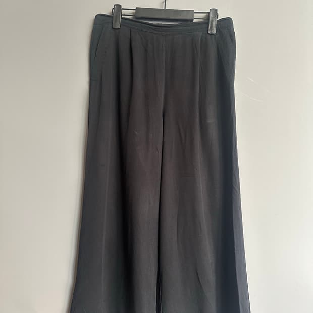 갭 와이드 밴딩 팬츠