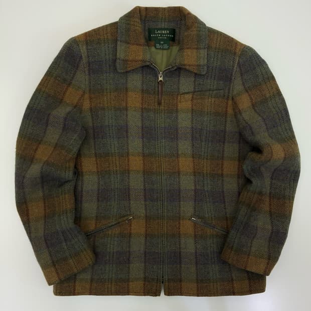 Lauren   로렌 랄프로렌 울 체크 블레이져 자켓