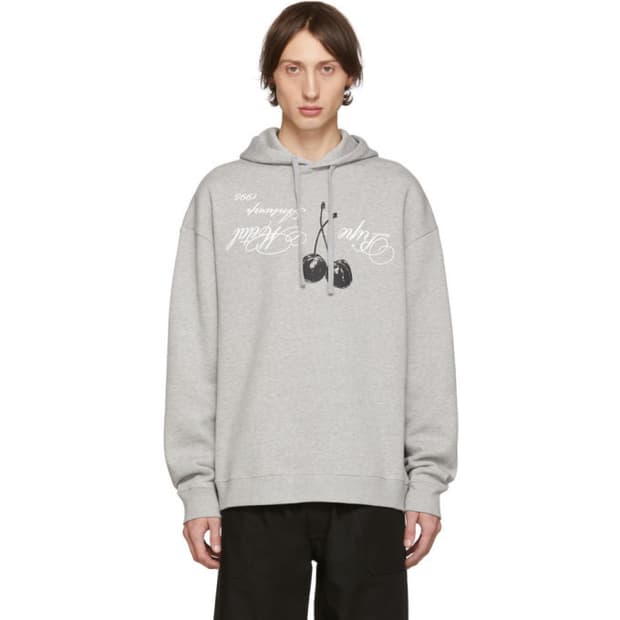 (L) 라프시몬스 aw19/20 체리 후드 멜란지 