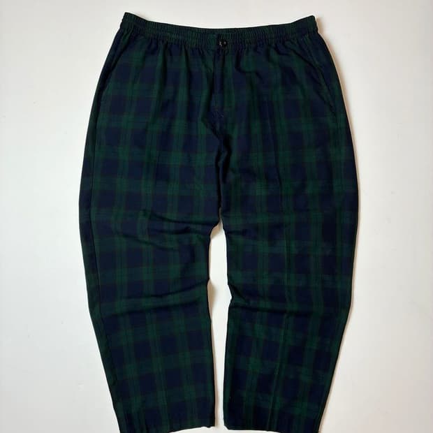 스투시 STUSSY 체크 레이온 와이드 팬츠 PN8873