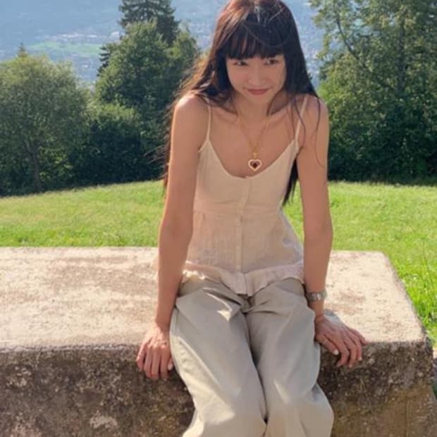 메이비베이비 슬리브리스 탑-라잇 베이지