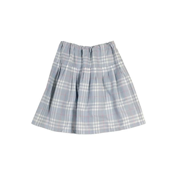 버버리런던 하늘핑크체크 프릴스커트