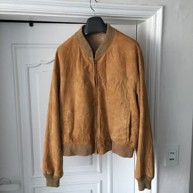 70‘s 카멜 디어스킨 레더자켓
