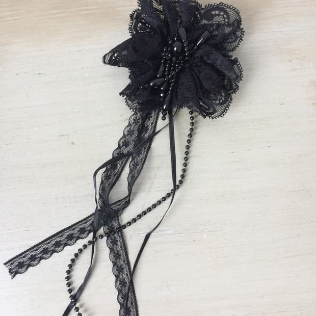 lace beads corsage
