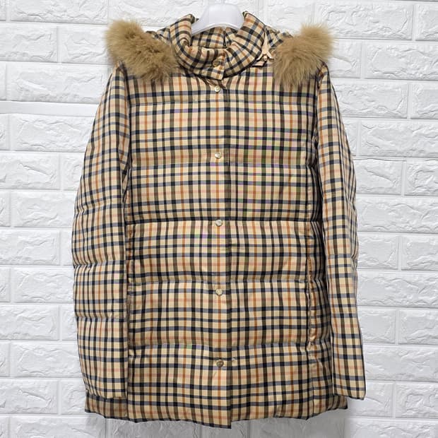 택포// 닥스 DAKS 체크패턴 다운 패딩 M