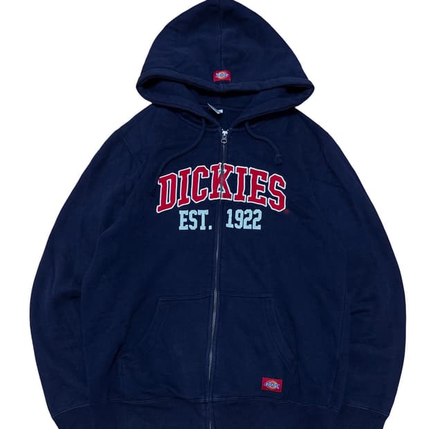 디키즈 빅로고 네이비 후드집업