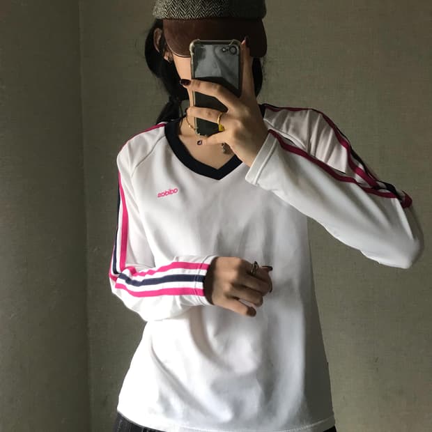 아디다스 00s 흰핑 롱슬리브