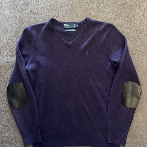 폴로 랄프로렌 램스울 숄더패치 니트 처분 