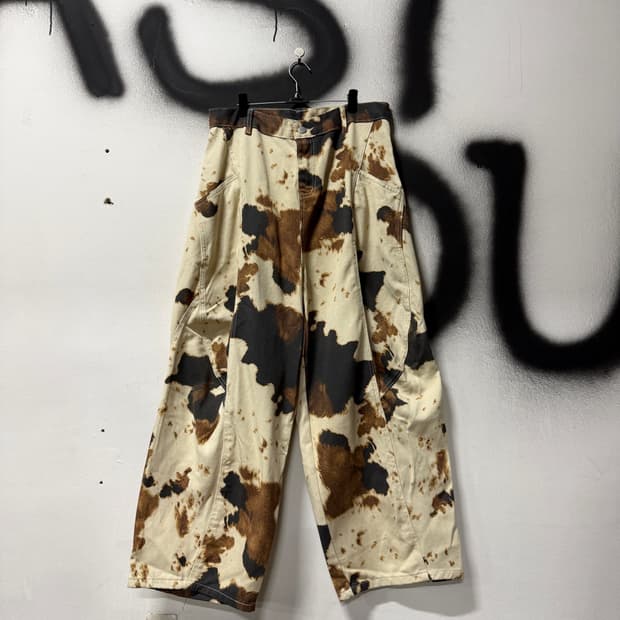 VTG 빈티지 빅사이즈 벌룬핏 타이다이 와이드 데님 팬츠