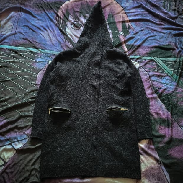 10s Dark Hooded Coat made in Korea