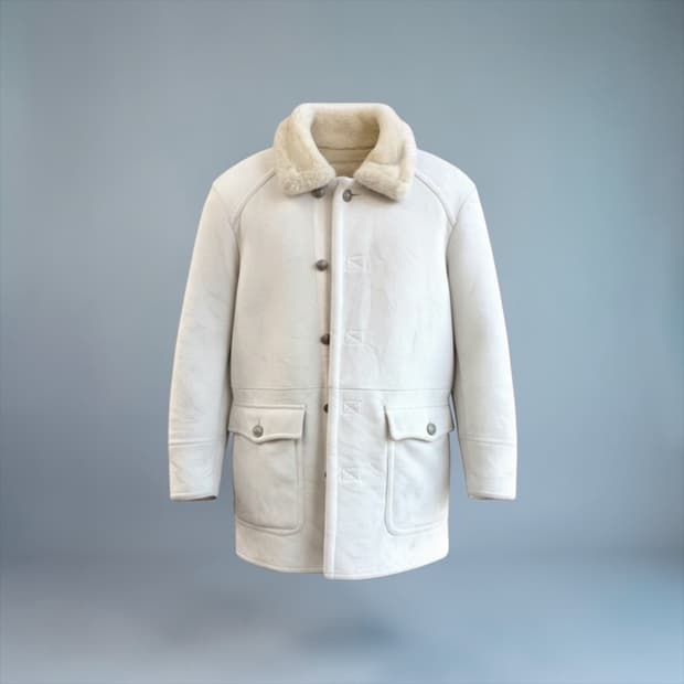 L/ 버버리 블랙라벨 쉐르파 무스탕 코트