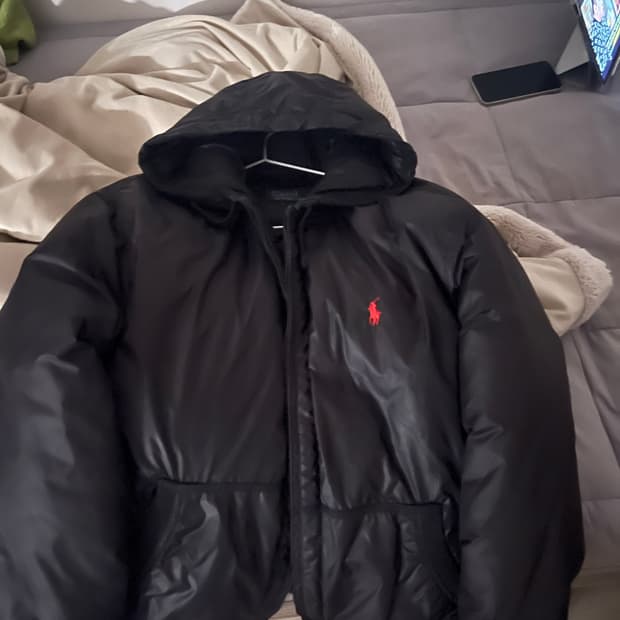 폴로 후드 숏패딩 (100)