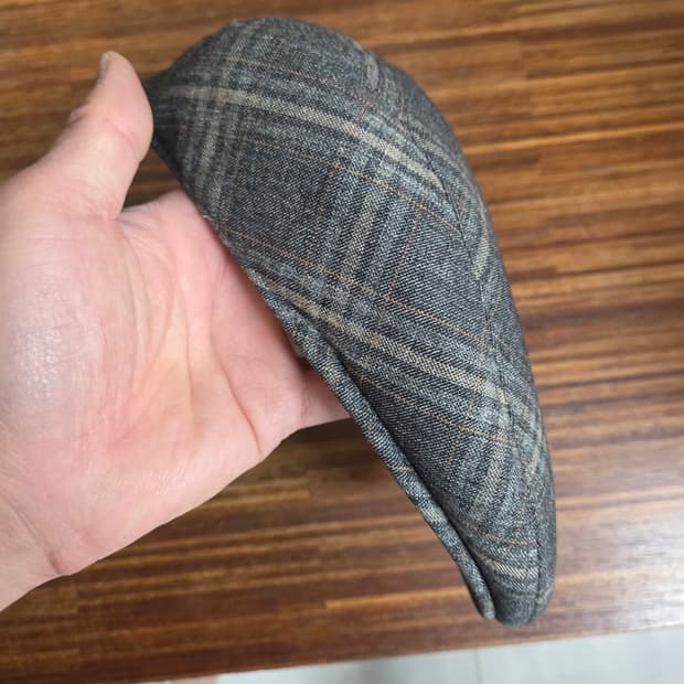 피에르발망 체크 베레모 헌팅캡 모자 60 xl