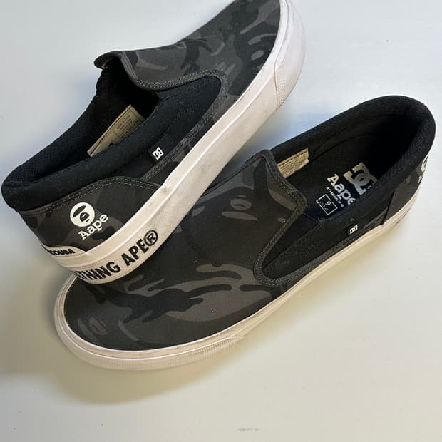 aape dc shoes 카모 슬립온 270 디씨슈즈 에이프 베이프
