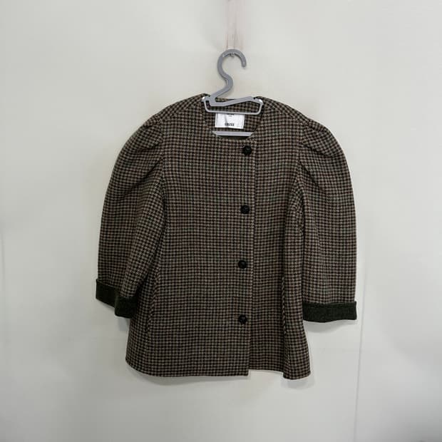 한섬 오브제 2022 모직 체크 자켓 55