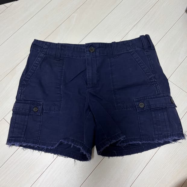 네이비 카고 반바지 숏팬츠