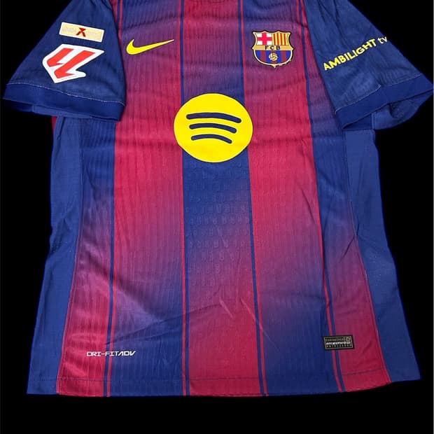 25-26 바르셀로나 홈 어센틱 데용 리그버전 유니폼 