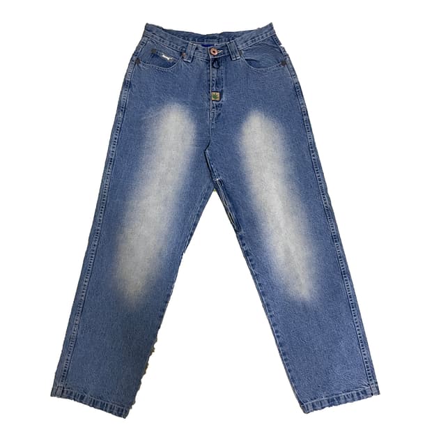 ASSASSYN JEANZ 데님팬츠 마리화나 로고 데님