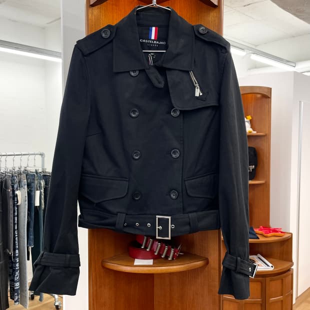 [S] 카스텔바작 숏 트렌치 자켓