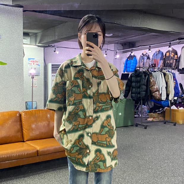 반스 X 마미 와타 Ss 우븐 셔츠 B4131