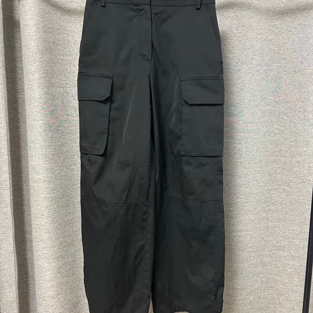 준지 포켓 와이드 팬츠 블랙 (36/28)