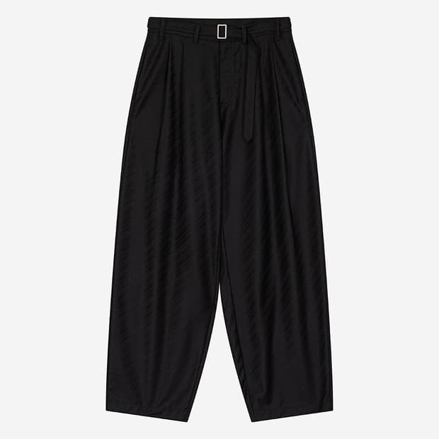 웨이비니스 벨티드 투턱 트라우저 black bias size 1
