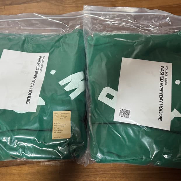 컬렉트피시스 후드티 그린 M/L