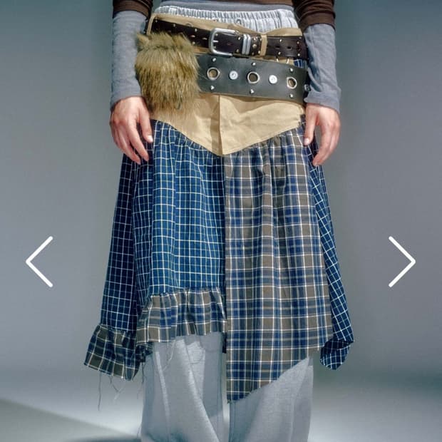 VACANT 베이컨트 MIRA MIXED WRAP SKIRT