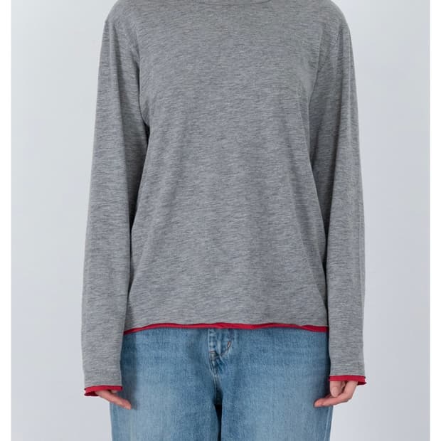 parrt Cutoff Layered Longsleeve Gray (0)