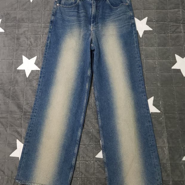 세터 브루클린 뉴트로 와이드 워시드 데님 팬츠 (M)