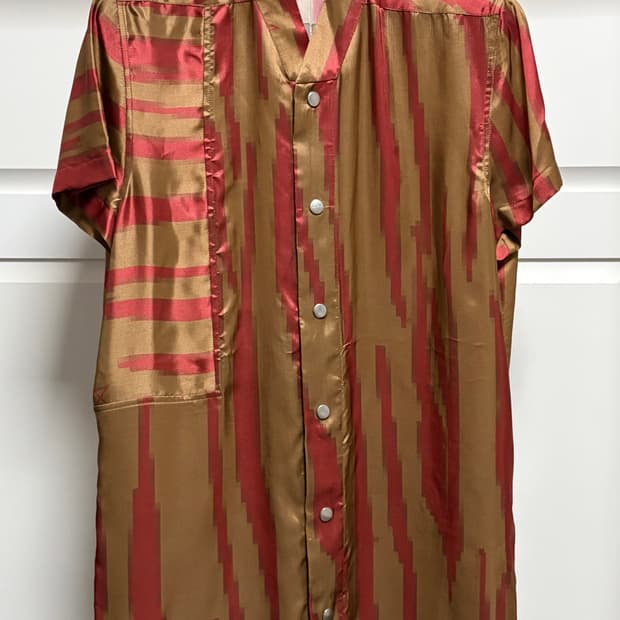 릭오웬스 / 펜타그램 프린팅 골프 셔츠 허니 / 48