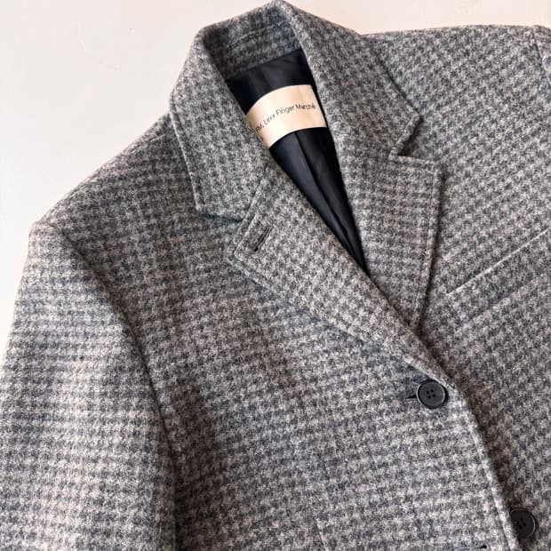 LFM. Lexx Finger Marché 울 블레이저 (하운드투스)