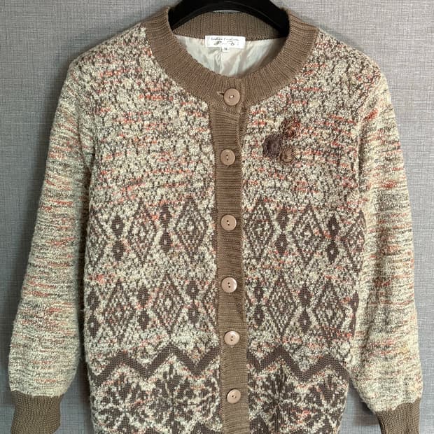 Ladies Fashion Knit 패턴 가디건 Japan